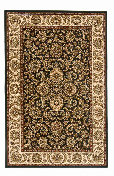 Noble 1305 Black Rug by Radici