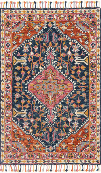 Loloi Zharah ZR-01 Navy Multi Rug