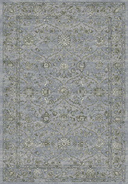 Dynamic Ancient Garden 57136 4646 Steel Blue Cream Rug