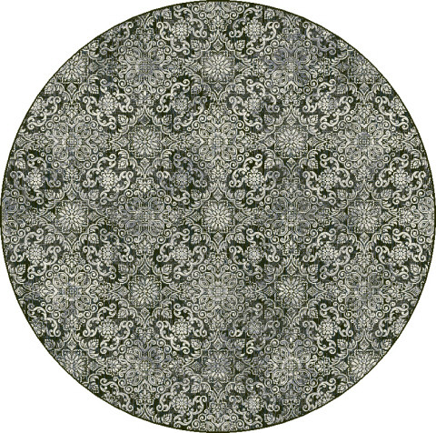 Dynamic Ancient Garden 57162 3696 Steel Blue Rug