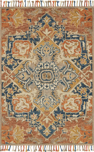Loloi Zharah ZR-10 Rust Blue Rug