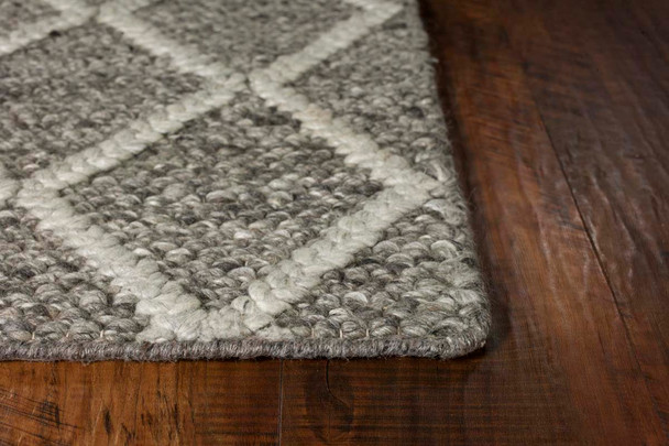 Kas Cortico 6162 Dark Grey Diamonds Rug