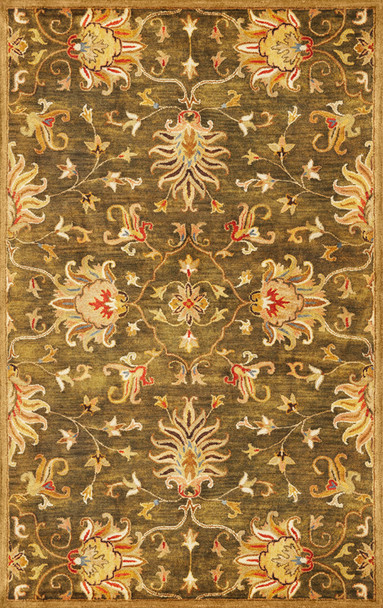 Syriana Agra 6010 Emerald Green Rug by Kas