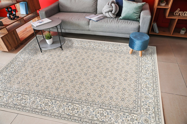 Dynamic Ancient Garden 57011 9666 Soft Grey Cream Rug