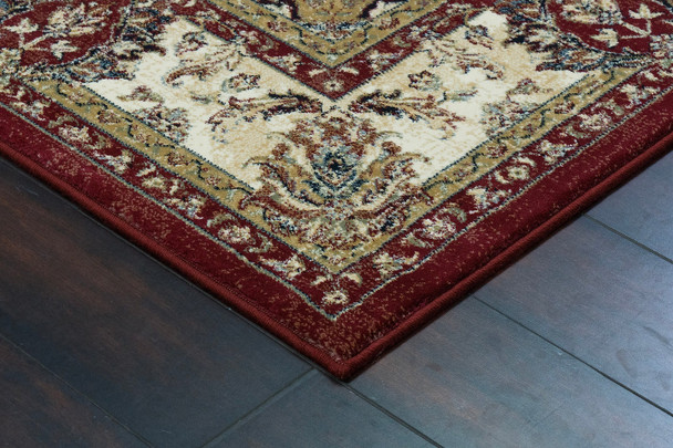 Dynamic Ancient Garden 57158 1464 Red Ivory Rug