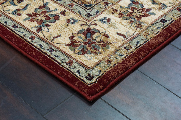 Dynamic Ancient Garden 57559 1464 Red Ivory Rug
