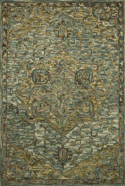 Loloi Victoria VK-20 Dark Green Tobacco Rug