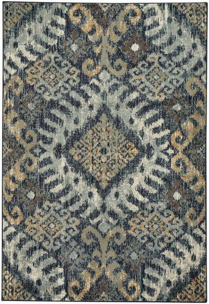 Capel Jacob Diamond 4818 410 Azure Yellow Rug