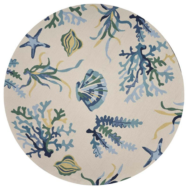 Kas Harbor 4244 Ivory Blue Oceana Rug