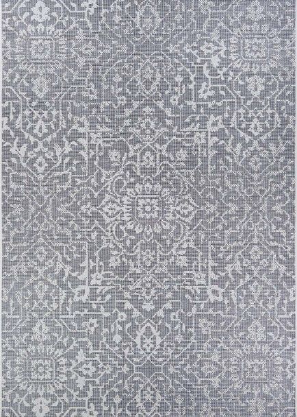 Couristan Monte Carlo Palmette 2329 4716 Grey Ivory Rug
