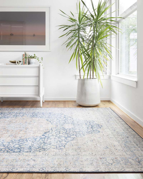 Loloi Layla LAY-07 Blue Tangerine Rug