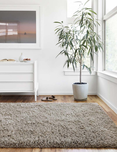 Loloi Mila Shag MIL-01 Taupe Rug