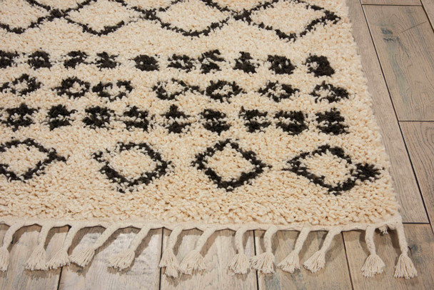 Nourison Moroccan Shag MRS02 Cream Rug