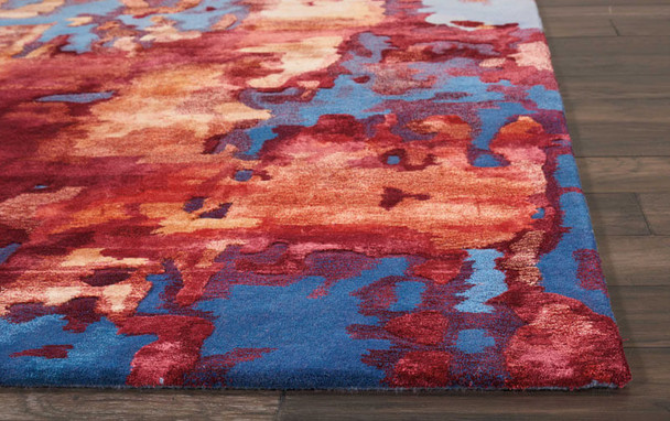 Nourison Prismatic PRS13 Blue Flame Rug