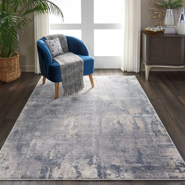 Nourison Rustic Textures RUS06 Grey Beige Rug