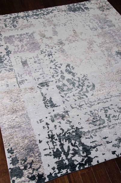 Nourison Silk Shadows SHA16 Silver Grey Rug