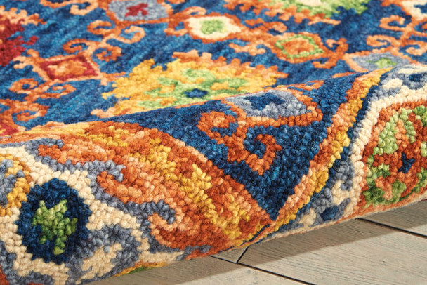 Nourison Vibrant VIB09 Navy Rug
