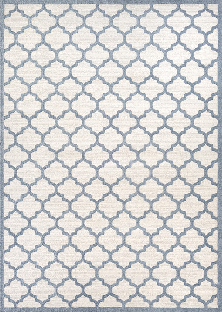 Couristan Marina Garden Gate 8976-0515 Oyster Slate Blue Area Rug