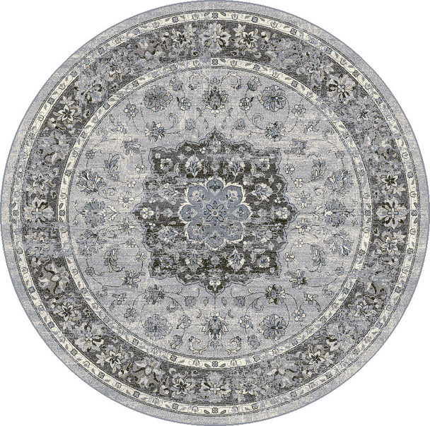 Dynamic Ancient Garden 57559 9656 Silver Grey Area Rug