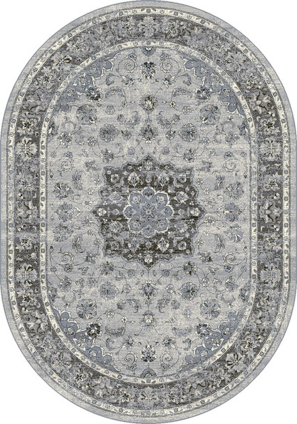 Dynamic Ancient Garden 57559 9656 Silver Grey Area Rug
