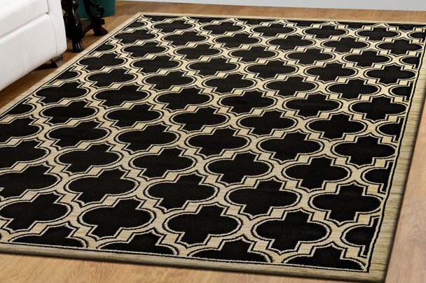Dynamic Yazd 2816 090 Black Area Rug