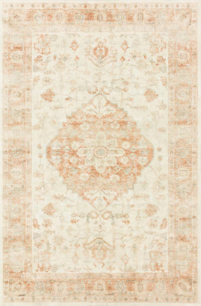 Loloi Rosette ROS-03 Ivory Terracotta Rug