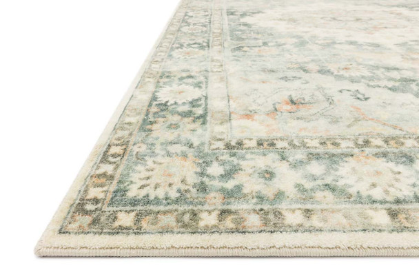 Loloi Rosette ROS-08 Teal Ivory Rug