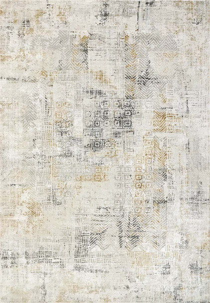 Dynamic Quartz 27071 155 Ivory Slate Rug