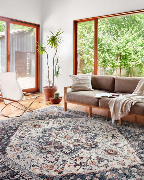 Loloi Samra SAM-09 Ivory Denim Rug