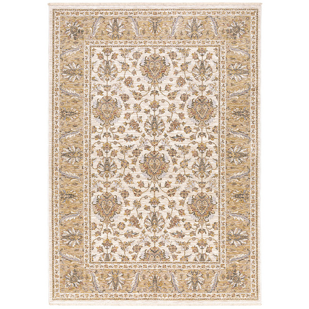 Oriental Weavers Maharaja 5091W Ivory Gold Traditional Area Rug