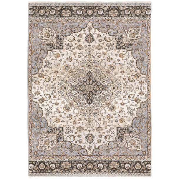 Oriental Weavers Maharaja 660J1 Ivory Blue Casual Area Rug
