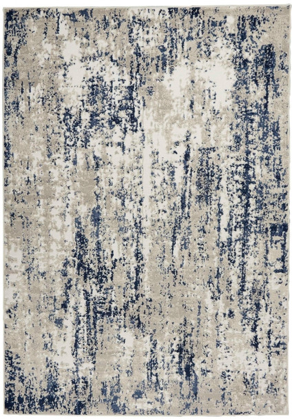 Nourison Cyrus CYR03 Ivory Navy Rug