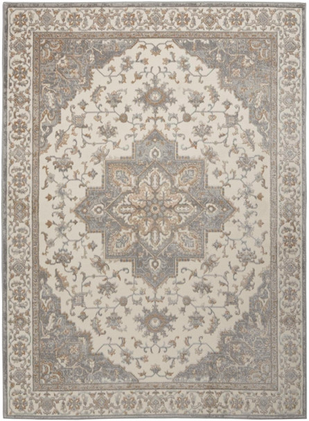 Nourison Grand Villa KI80 Light Grey Rug