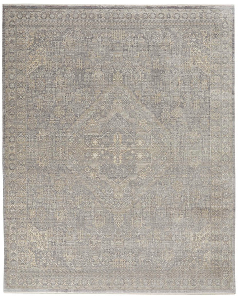 Nourison Lustrous Weave LUW02 Grey Beige Rug