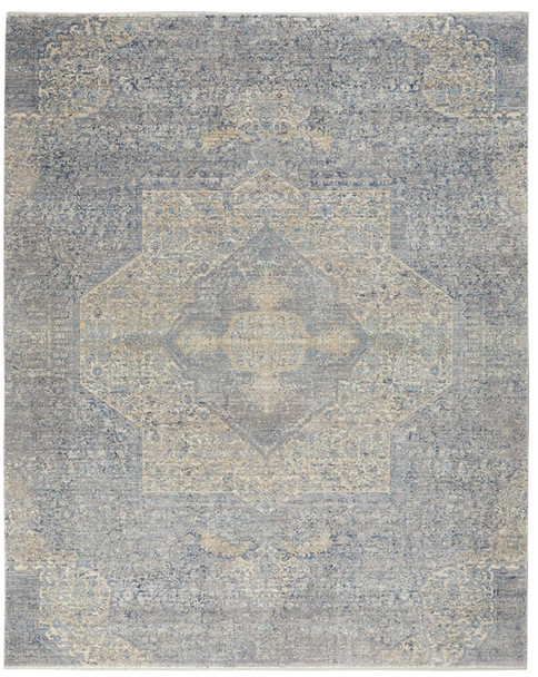 Nourison Lustrous Weave LUW04 Blue Grey Rug