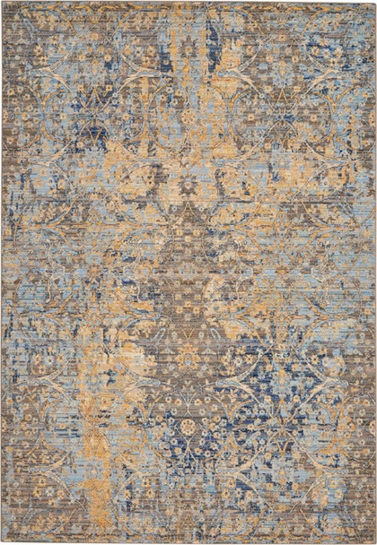 Nourison Majestic MST01 Beige Blue Rug