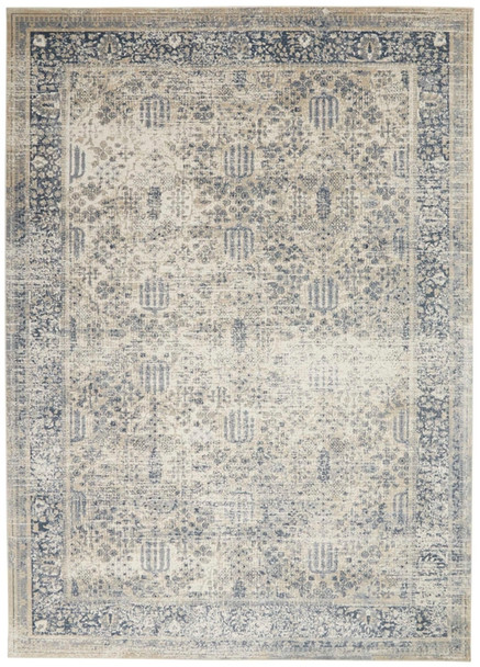 Nourison Malta MAI12 Ivory Blue Rug