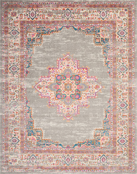 Nourison Passion PSN03 Grey Rug