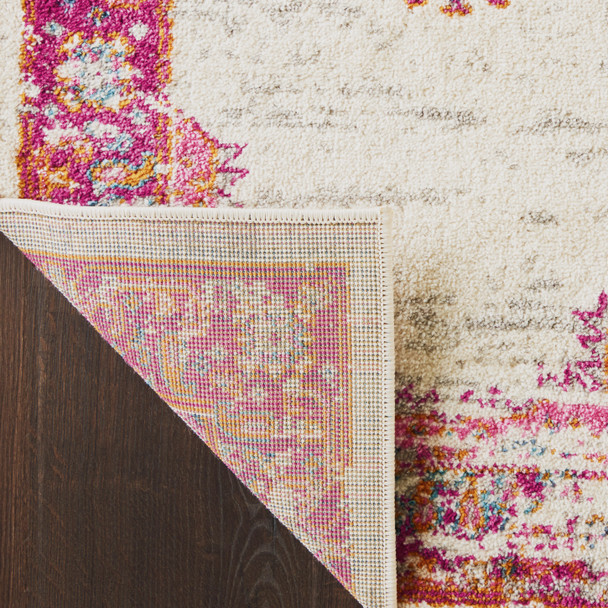 Nourison Passion PSN03 Ivory Fuchsia Rug