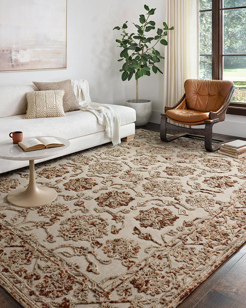 Loloi Halle HAE-03 Taupe Rust Rug