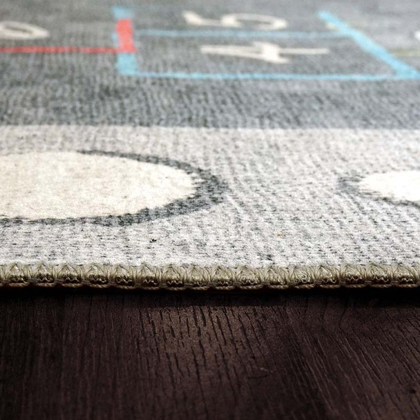 Dynamic Kidz 8083 909 Grey Multi Rug