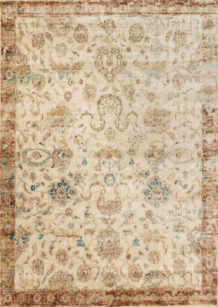 Loloi Anastasia AF-04 Antique Ivory Rust Rug