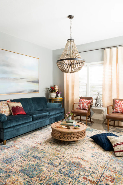 Loloi Anastasia AF-07 Sand Light Blue Rug