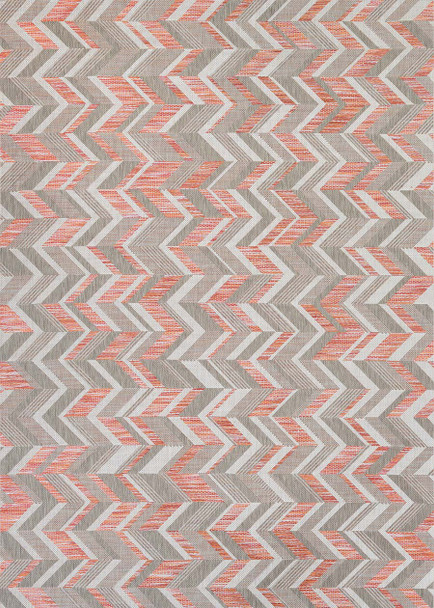 Couristan Tides 6142/0217 Shelter Island Sienna Red/Grey Rug