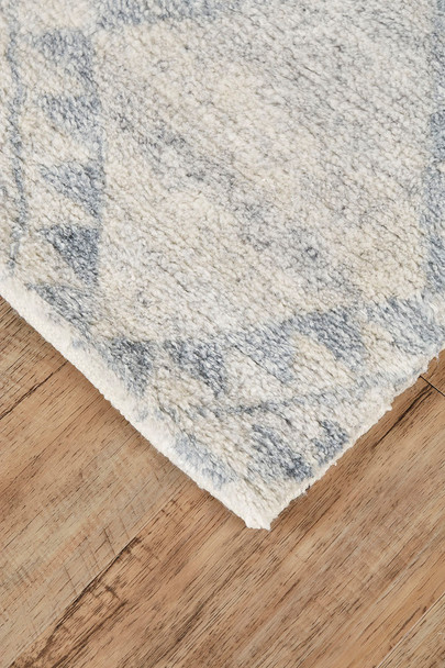 Abytha 6458F Transitional Diamond Gray/Blue/Ivory Area Rug