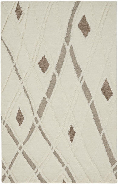 Feizy Anica 8008F Ivory Brown Rug