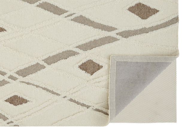 Feizy Anica 8008F Ivory Brown Rug