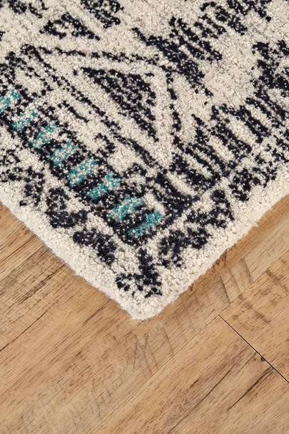 Feizy Arazad 8447F Gray Black Rug