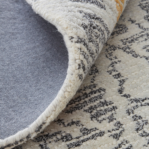 Feizy Arazad 8476F Gray Orange Rug