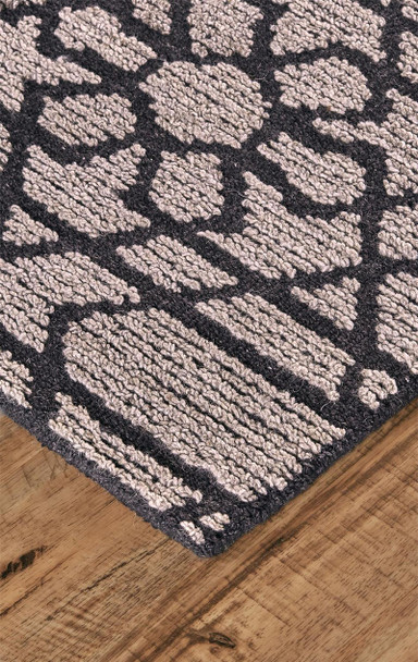 Feizy Asher 8766F Gray Black Rug